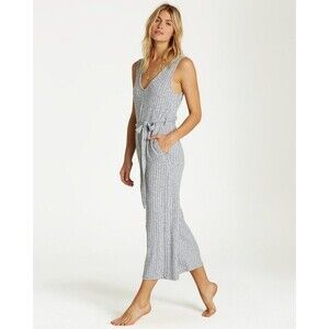 Billabong Women's Grey Wipe Out Jumpsuit Size XS (Without Belt)